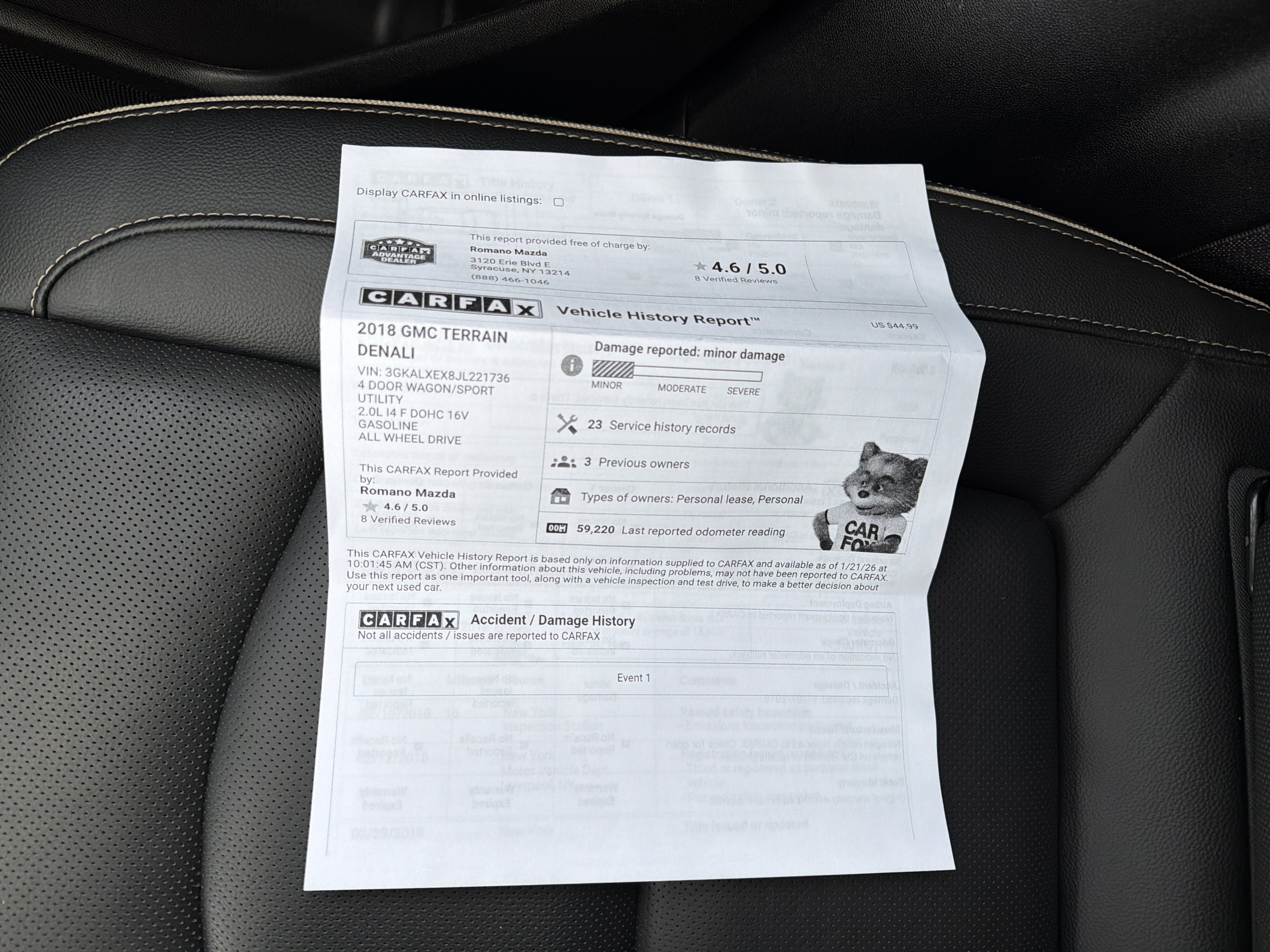 2018 GMC Terrain AWD 4dr Denali