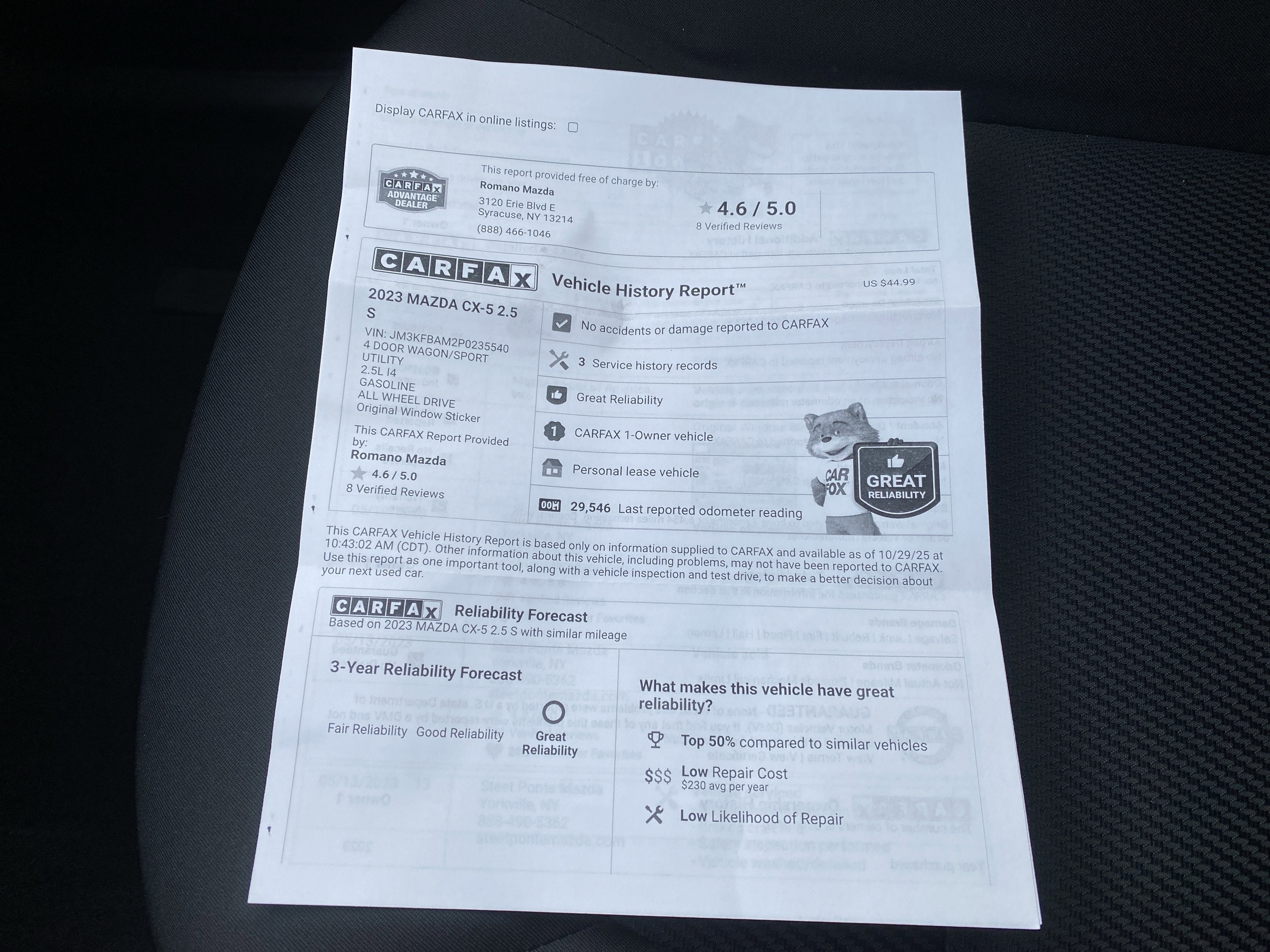 2023 Mazda Mazda CX-5 2.5 S