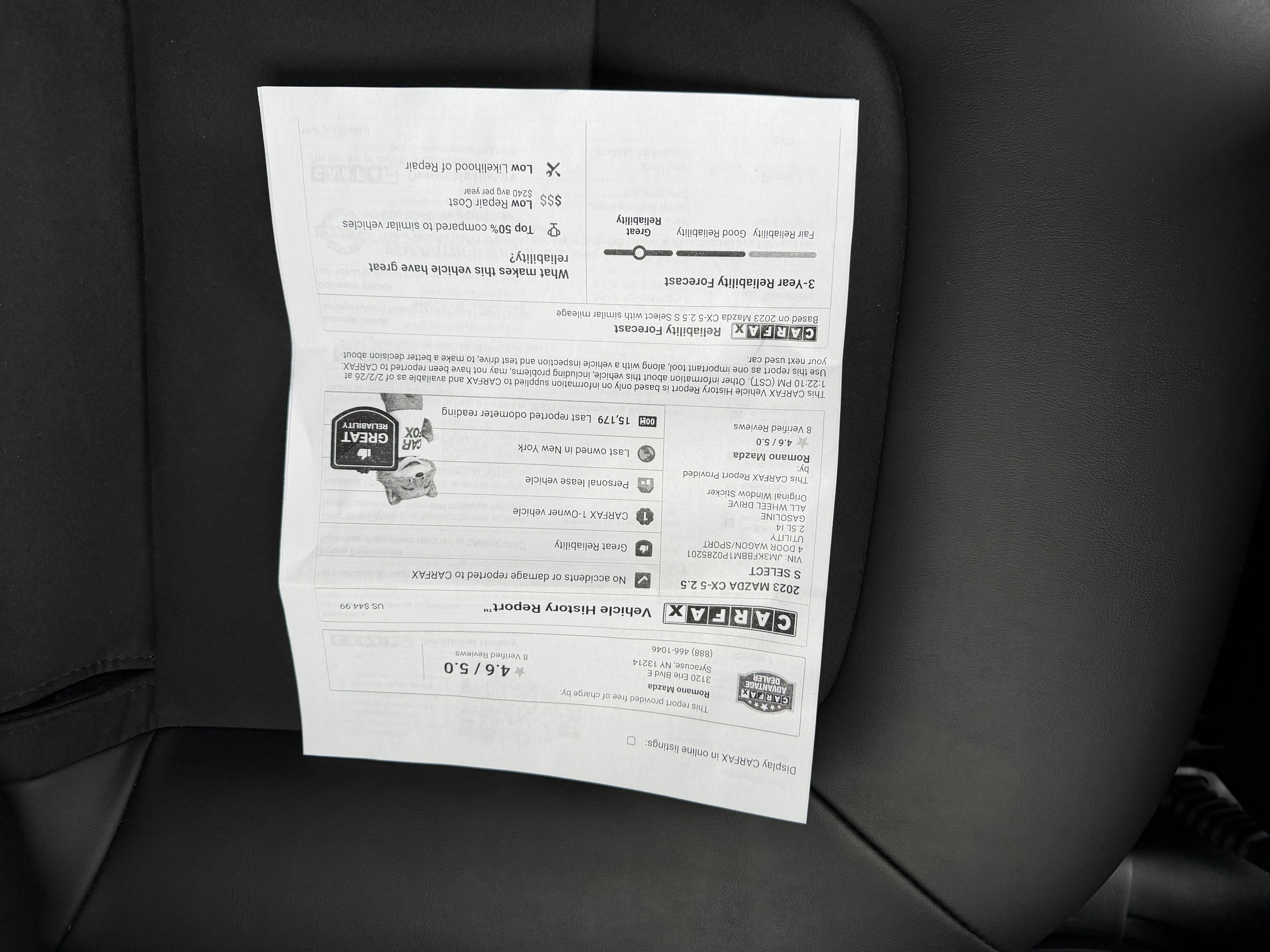 2023 Mazda Mazda CX-5 2.5 S Select Package