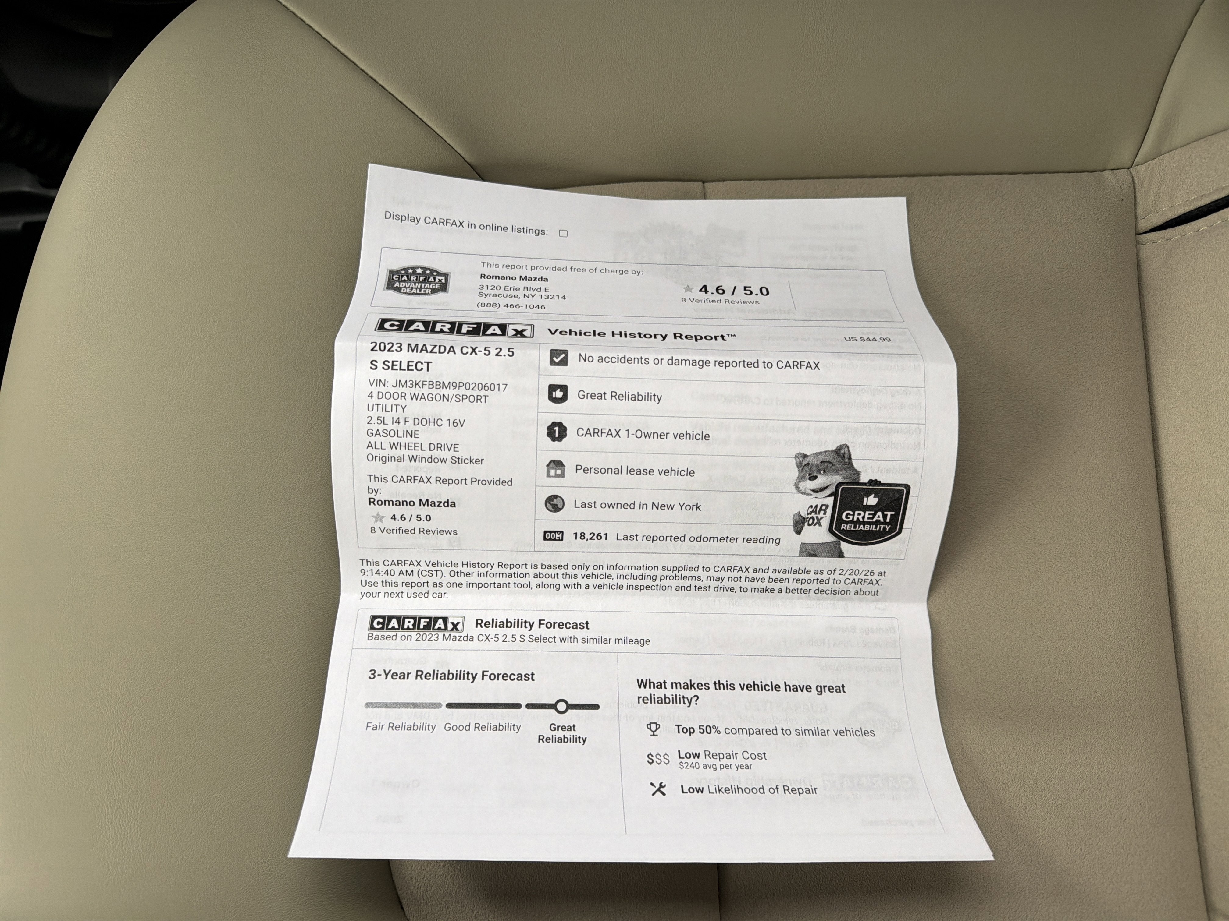 2023 Mazda Mazda CX-5 2.5 S Select Package AWD