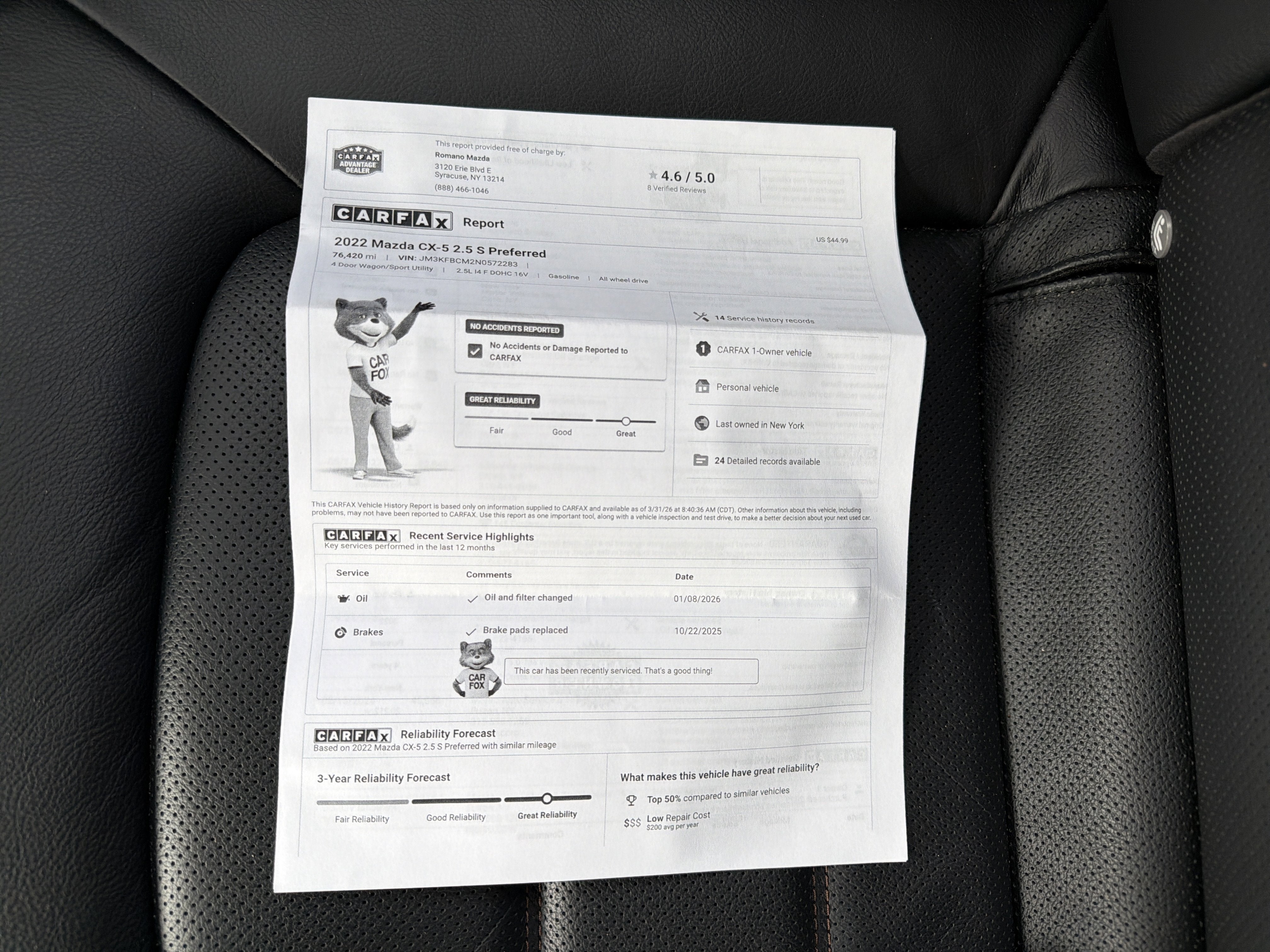 2022 Mazda Mazda CX-5 2.5 S Preferred Package AWD