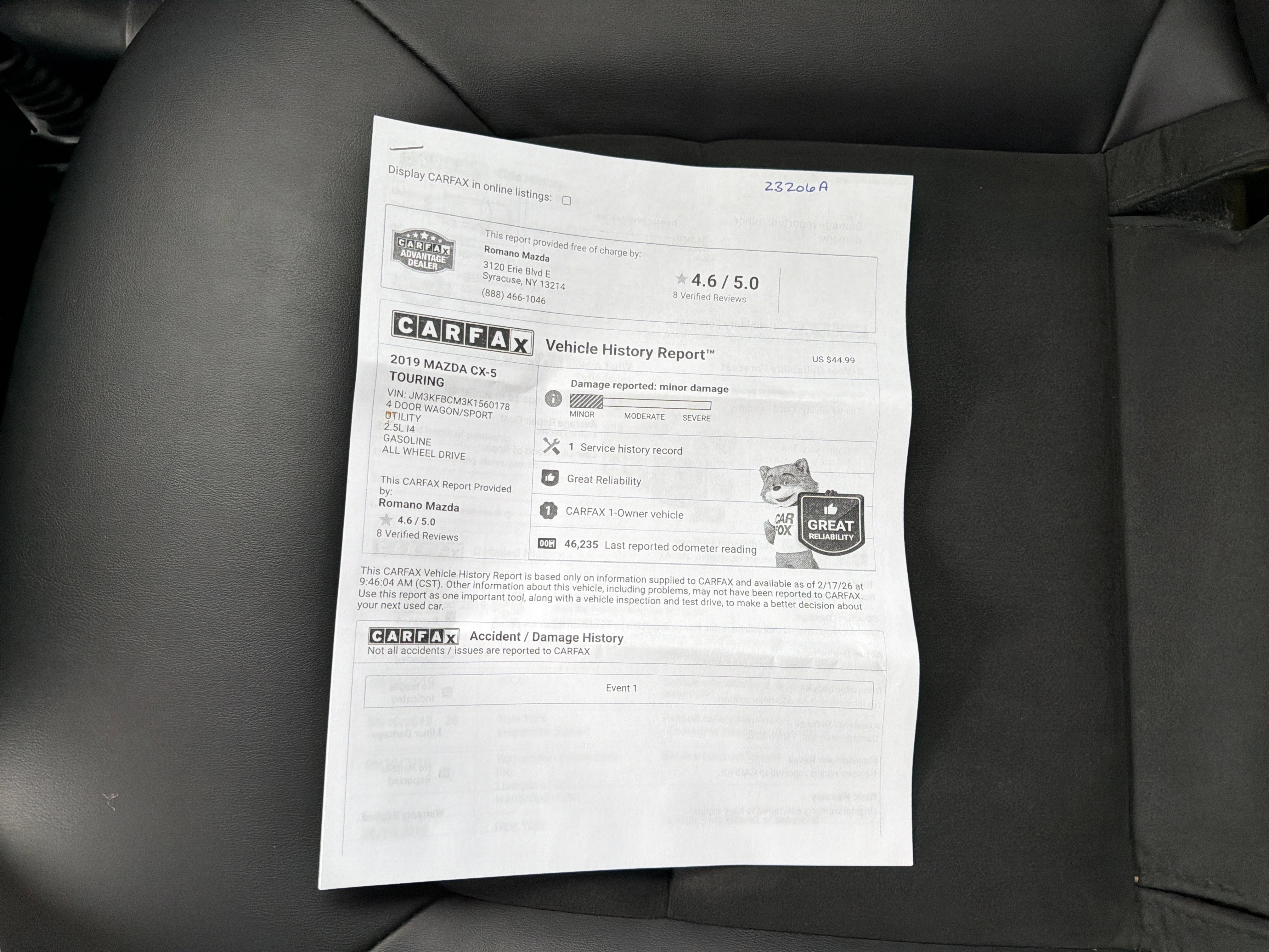 2019 Mazda Mazda CX-5 Touring AWD