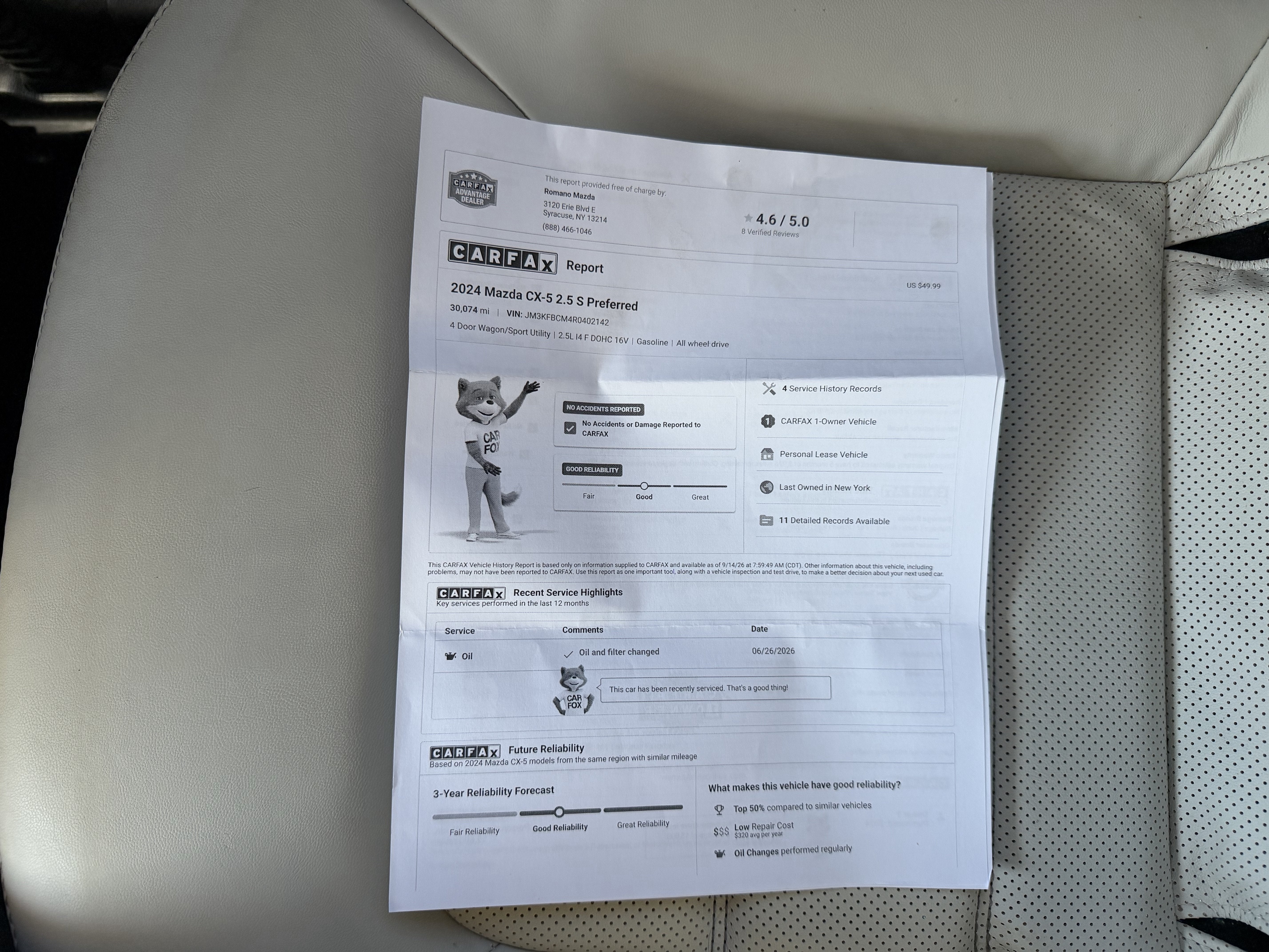 2024 Mazda Mazda CX-5 2.5 S Preferred Package AWD