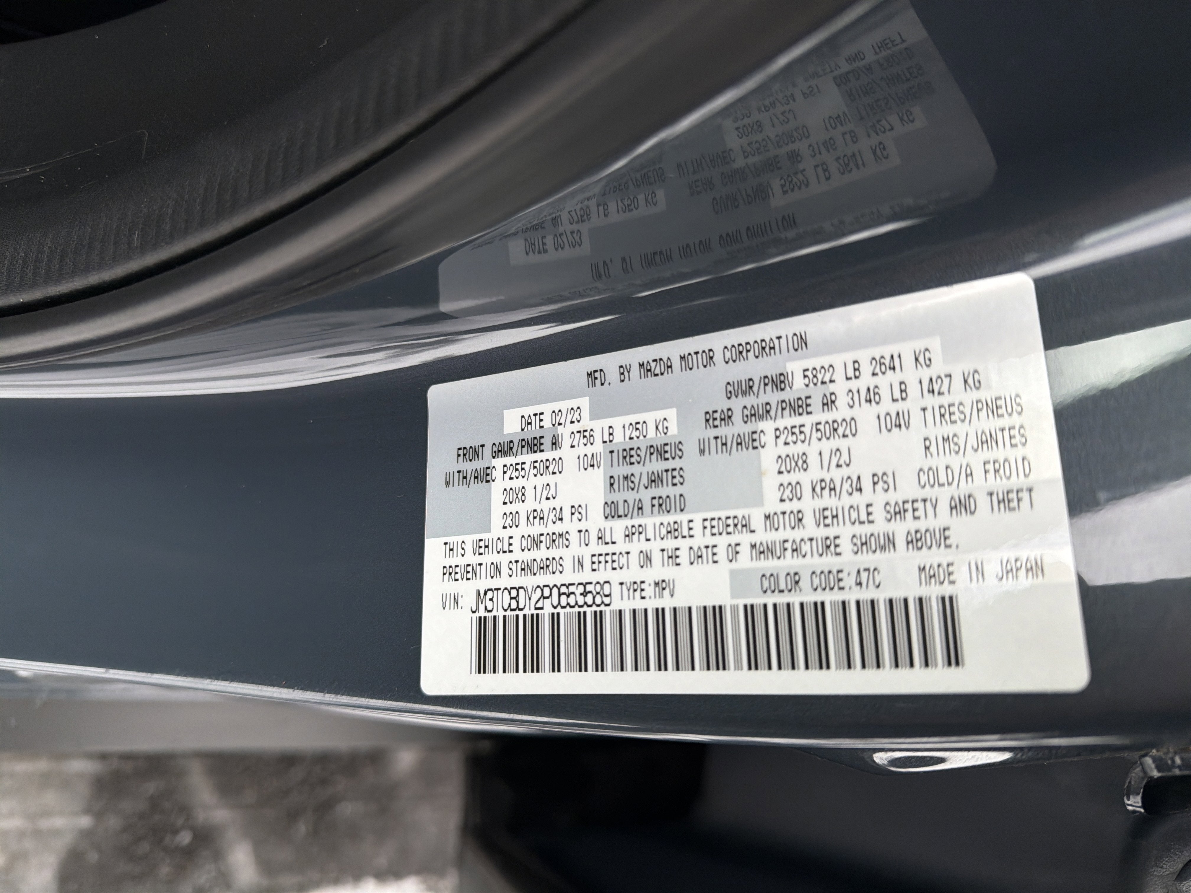 2023 Mazda Mazda CX-9 Carbon Edition AWD