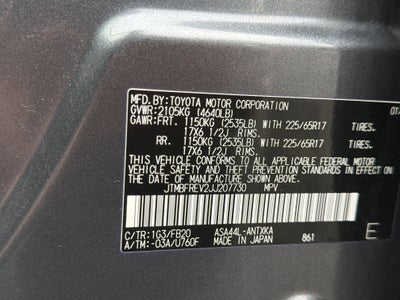 2018 Toyota RAV4 LE AWD