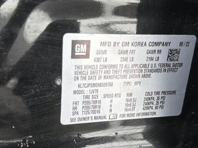 2022 Chevrolet Trax AWD 4dr LT