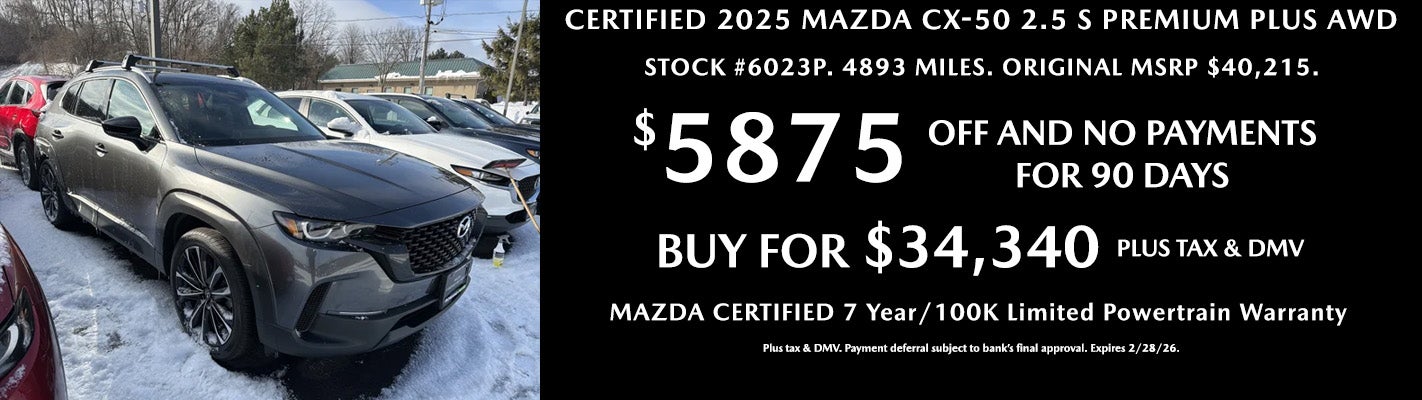 Mazda Certified 2025 CX-50