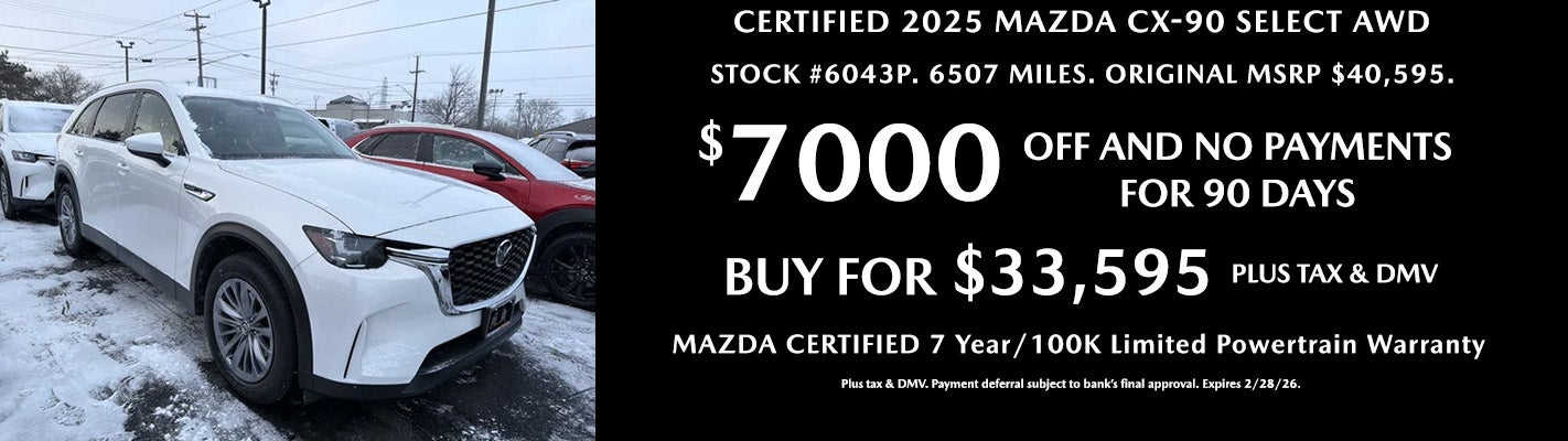 Mazda Certified 2025 CX-90 Select