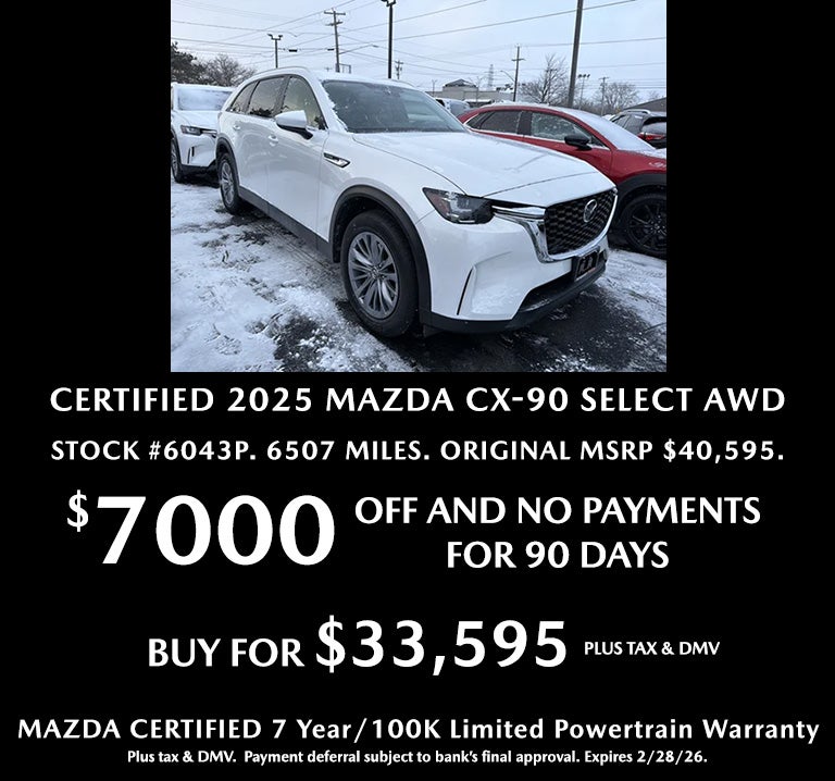 Mazda Certified 2025 CX-90 Select