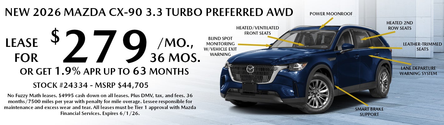 New 2026 Mazda CX-90 3.3 Turbo Preferred AWD