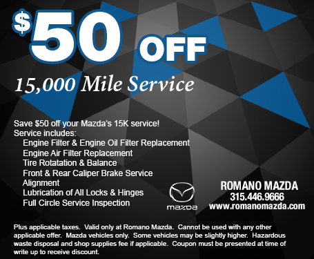 $50 Off 15,000 Mile Service