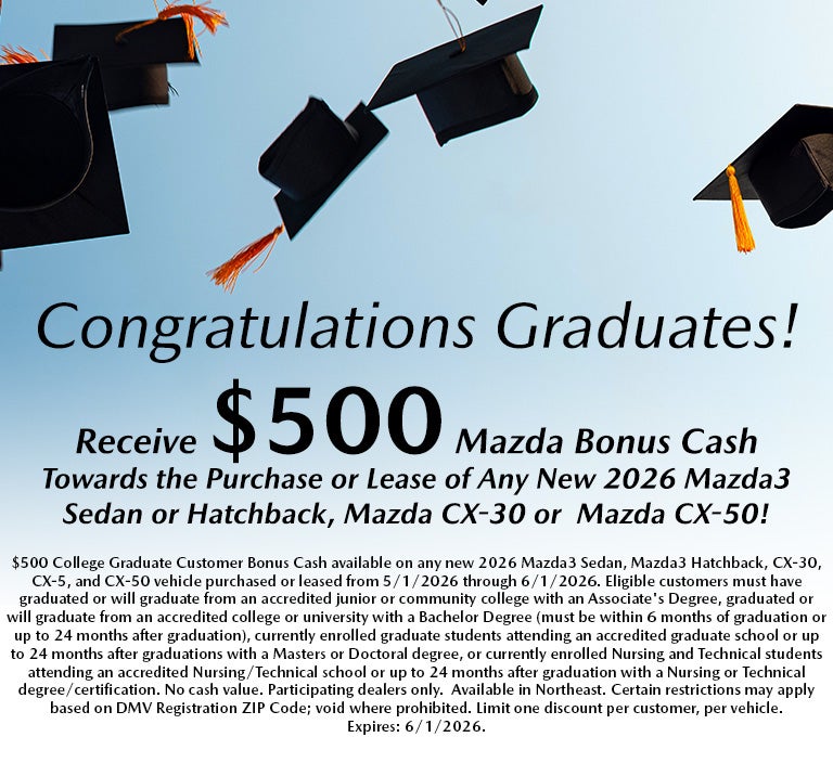 Mazda College Grad Bonus Cash