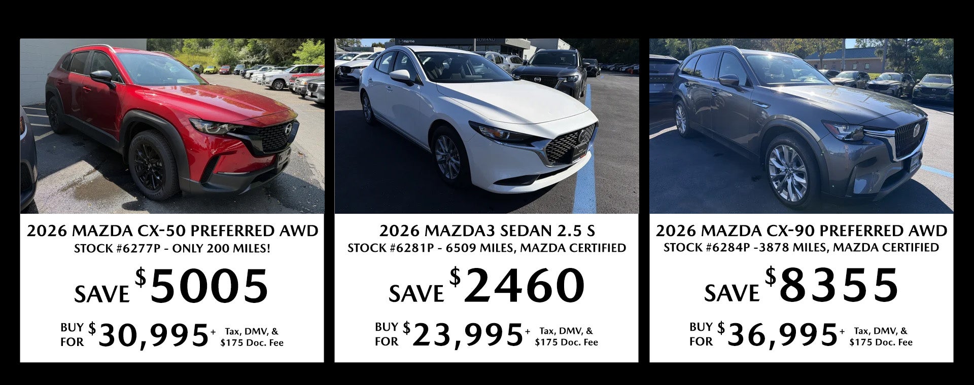 Pre-Owned Mazda Savings at Romano Mazda